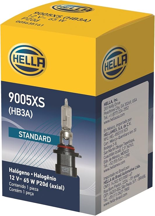 HELLA 9005XS Standard Halogen Bulb, 12 V, 65W