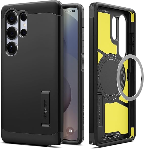 Spigen Tough Armor (AI) MagFit für Samsung Galaxy S25 Ultra -Black