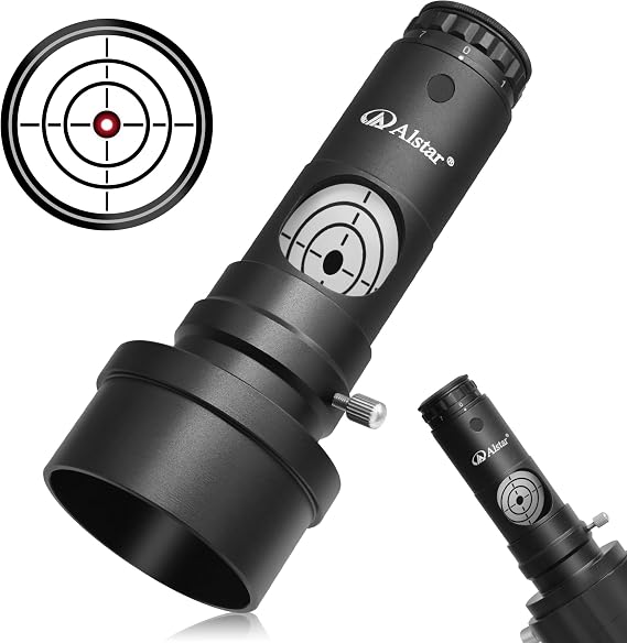 Alstar Red Laser Collimator 1.25 inch for Newtonian Telescopes with 2 inch Adapter, 7 Brightness Levels Red Beam for Precision Alignment, Triple Cemented Lens & Metal Body Telescope Accessory