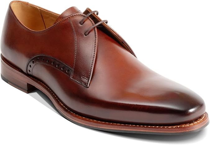 BARKER Oscar Men's Handmade Premium Leather Oxford Dress Shoes - Goodyear Welted Formal Business Shoes for Men, Classic Closed Lace Oxford, Luxury English Craftsmanship, Wedding Office Footwear