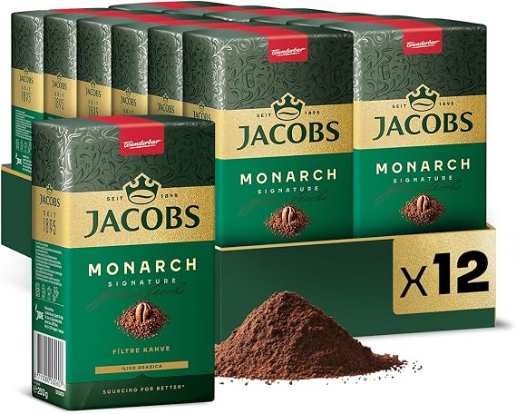 Jacobs Monarch 250 Gram Filtre Kahve x 12 Paket