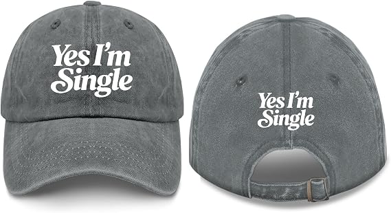 I'm Singles Hats for Men Soft Washed Distressed Baseball Cap