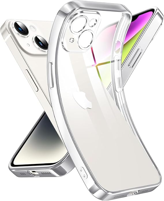 Babilden Apple iPhone 15 Kamera Korumalı Şeffaf Silikon Kılıf
