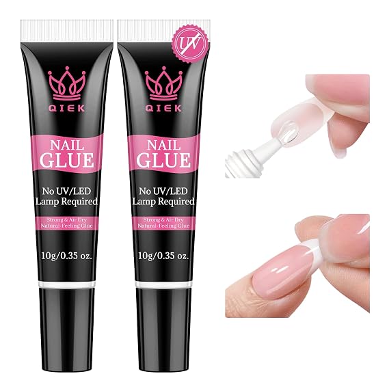 Strong Nail Glue for Press Ons 2 Pcs 10g No U V Lamp