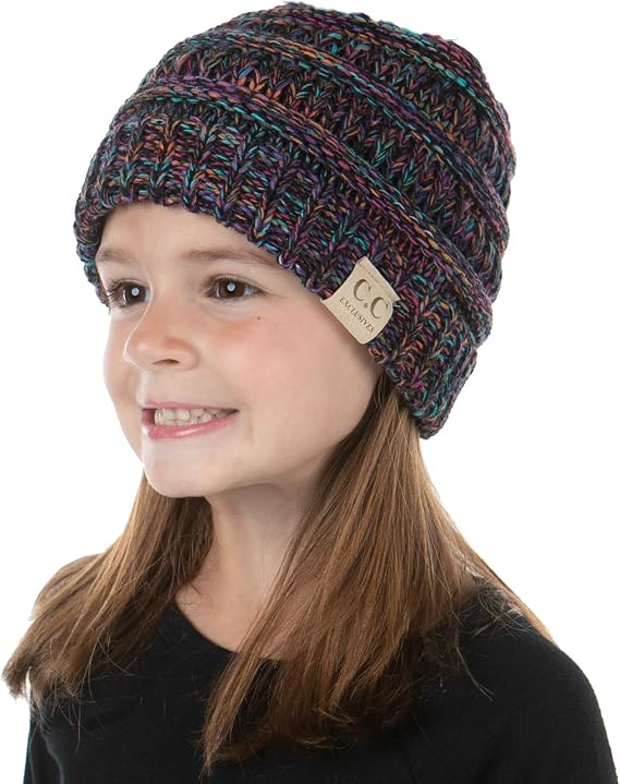 Funky Junque Exclusives Child Toddler Beanie Warm Winter Kids Knit Skull Cap Hat