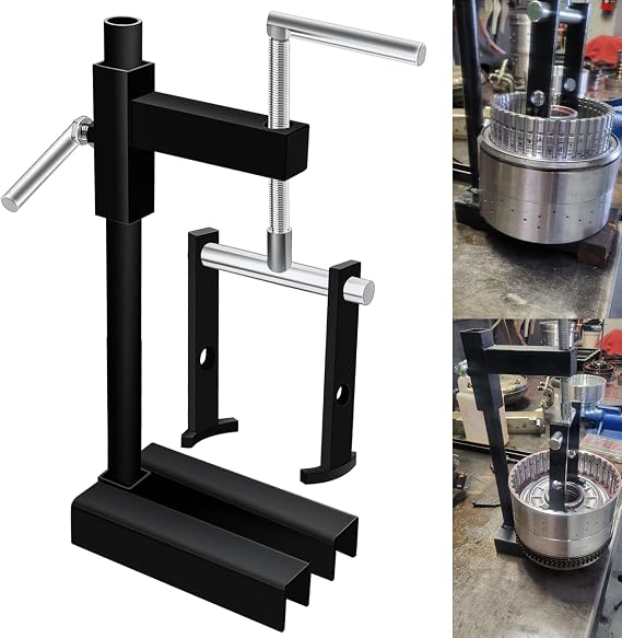 T-0158 Universal Clutch Drum Spring Compressor Transmission Tool Heavy Duty Steel for Various Common Clutch Drums up to 6" In Size, T-0158-HD Compatible with Chrysler, GM, Turbo, Ford, 4L60E, 10R80