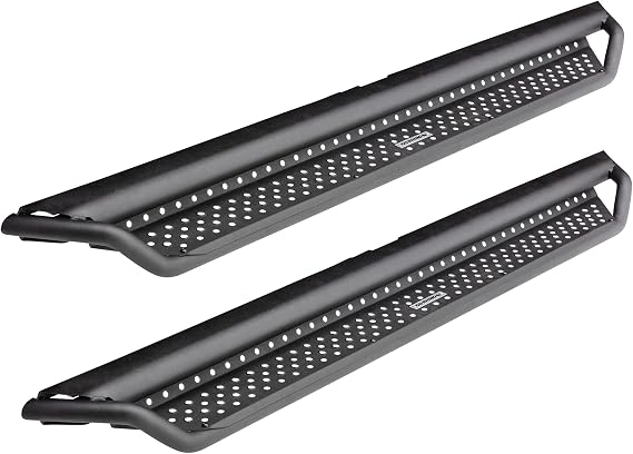 Go Rhino Dominator Xtreme D1 Sidestep & Brackets | Mild Steel, Textured Black | D14155T | Fits 2015-2024 Ford F-150 Super Crew; 2017-2024 Ford F-150 Raptor Super Crew & Others (See Description)