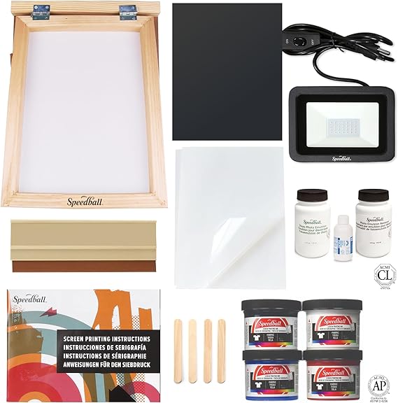Speedball Advanced All-In-One Screen Printing Kit, Includes LED UV Exposure Lamp