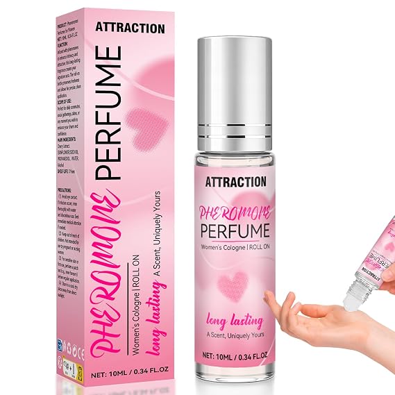 Bellisinno Pheromones Perfumes for Women, Long Lasting Roll on Perfume Oil, Natural Pheromones Fragrance, Portable Rollerball Cologne, 0.34 fl oz (10ml)