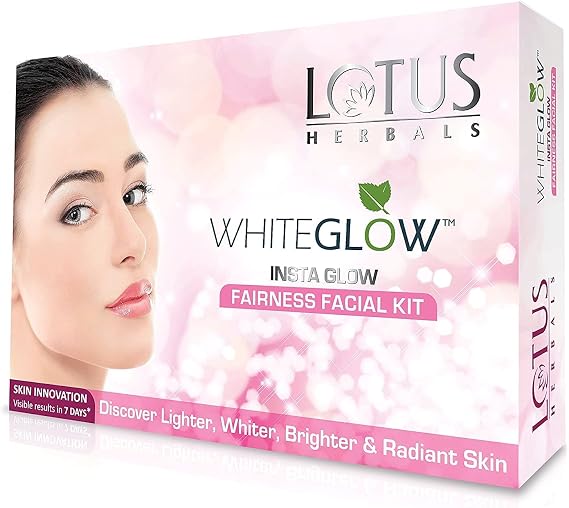 Lotus Herbals WhiteGlow Insta Glow Facial Kit | For Radiant Glowing Skin | Natural Ingredients | 37g (Single Use)