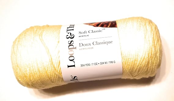 Soft Classic Yarn by Loops & Threads - 354 Yards - Light Yellow