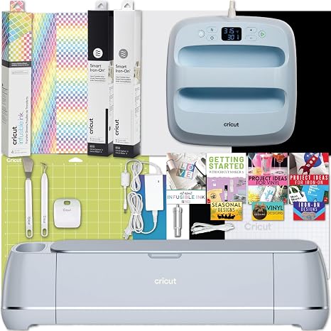 Cricut Maker 3 Cutting Machine with EasyPress 3 & Smart Iron-On Bundle