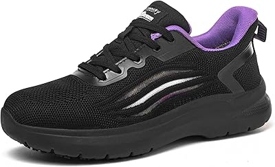 Treesky Non Slip Work Shoes for Women in Food Service - Slip Resistant, Comfortable & Lightweight Sneakers, Suitable for Restaurant, Kitchen & Nursing Crews