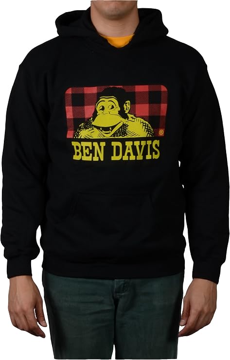 BEN DAVIS Men's Lumberjack Gorilla Logo Pullover Hooded Sweatshirt