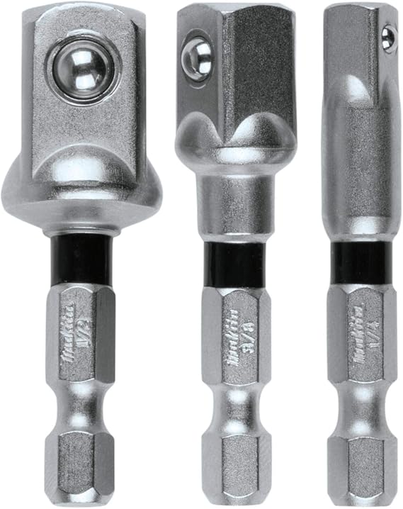 Makita E-01600 Impact XPSTM 3 Pc. Square 2" Socket Adapter Set