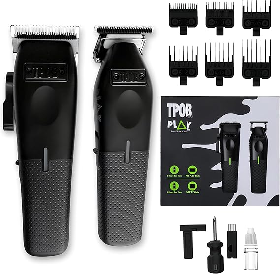 TPOB Mini Play Professional Hair Clippers (Black Set)