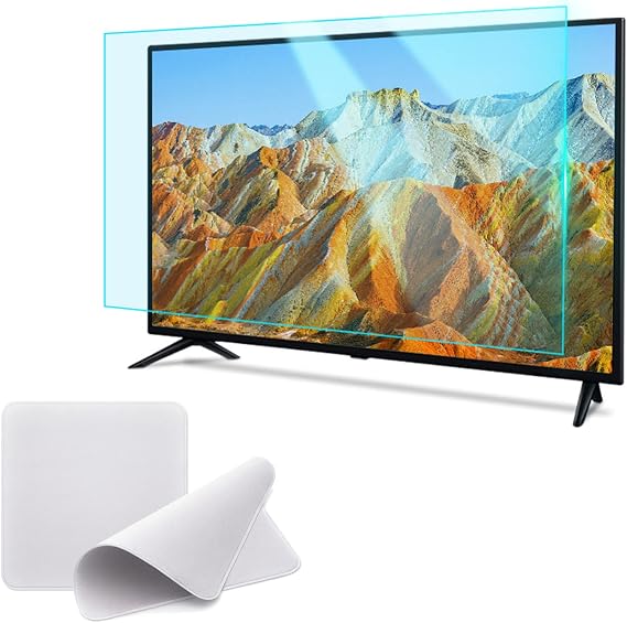 AIZYR 86 Inch TV Screen Protector Frosted Matte Anti Glare Screen Protection Panel Filter Blocking UV & Blue Light from 380 to 495nm for LCD, LED, 4K OLED & QLED HDTV Displays,75.8x43.3inch