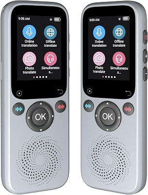 Language Translator Device, Supports Real Time Translation Device in 138 Languages, AI Translator with ChatGPT, OnlineOfflinePhotoVoice Traductor, Portable Translator for Business & Study & Travel