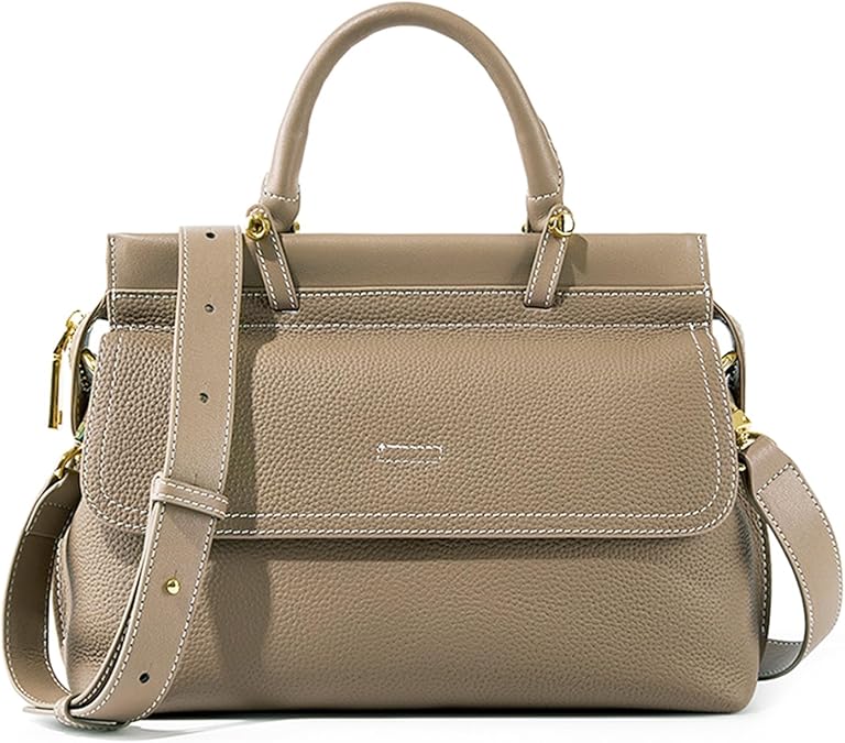 Satchel Purses for Women, Genuine Leather Crossbody Bags Large Women's Satchel Handbags with Adjustable Straps | Shoulder Bag