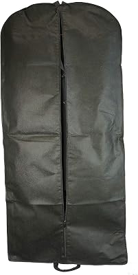 K-Cliffs 48” Basic Garment Bag for Suits Bridal Dress & Prom Gown Travel Storage Durable Breathable