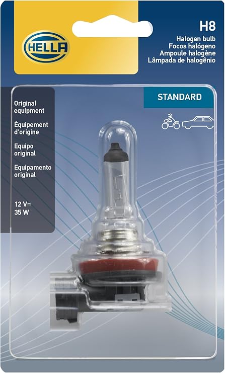 HELLA H8SB Standard Halogen Bulb, 12V, 35W