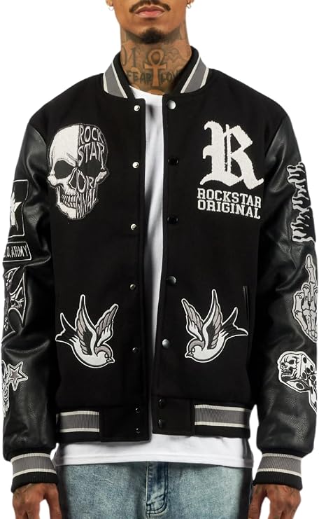 ROCKSTAR ORIGINAL Men's Vidar Varsity Jacket