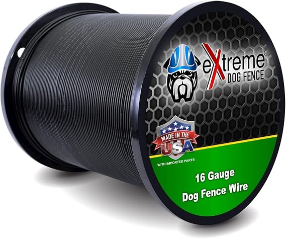 16 Gauge Dog Fence Wire, 2000 ft, Underground Boundary Wire, Weatherproof | 2000-ft continuous spool; polyethylene jacket, UV-resistant, direct-burial; fits Extreme Dog Fence, PetSafe Compatible