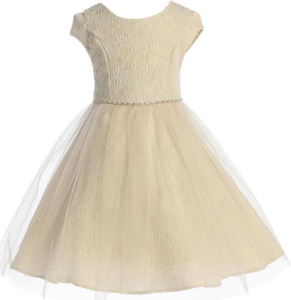 Flower Girl Dress Jacquard Fabric Formal Dress Easter Summer Pageant Collection