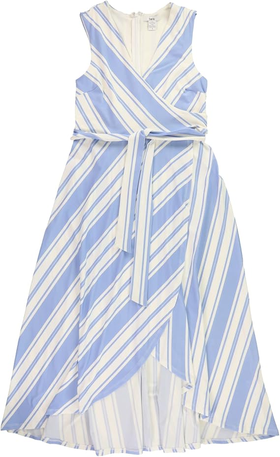 bar III Womens Striped Wrap Dress