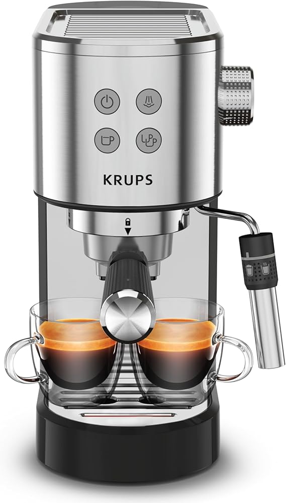 KRUPS 15-Bar Espresso Machine with Milk Frother and Cup Warmer