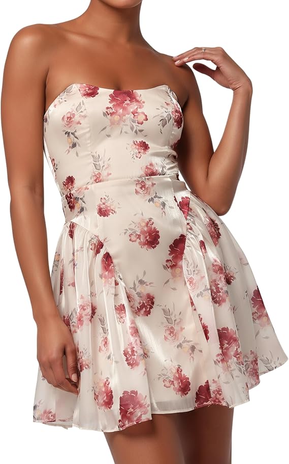 Lulus Women's Topanga Strapless Mini Dress