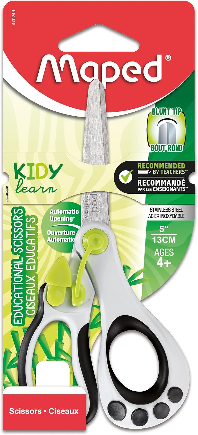 Maped Helix USA Koopy Spring-Assisted Educational scissors, 5 (470249) by Maped