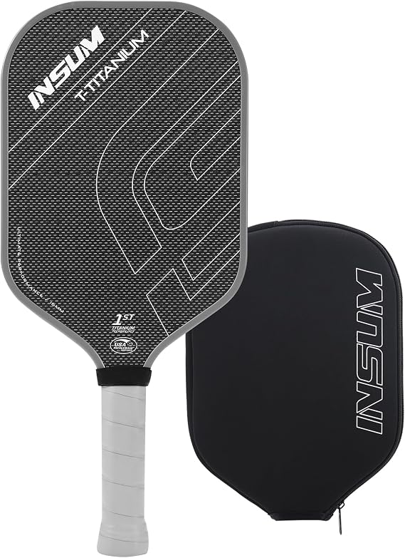 INSUM Pickleball Paddles, Carbon Fiber Pickleball Paddle with Power Polymer Core, USAPA Approved, Pro Pickleball Rackets for Ultimate Spin & Consistency
