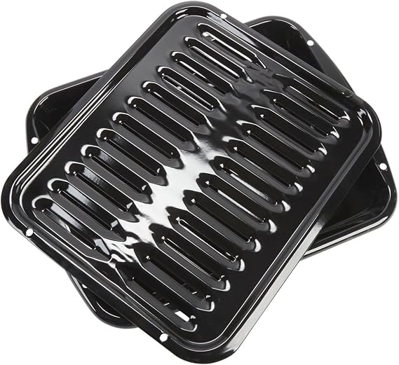 Whirlpool 4396923 Genuine OEM Broiler Pan, Premium Oven Broiling Pan Replacement