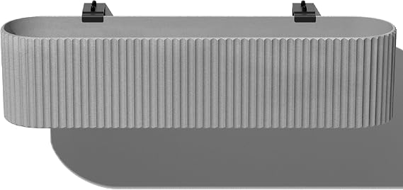 Veradek Demi Series Railing Planter - Round Window Box with Bracket