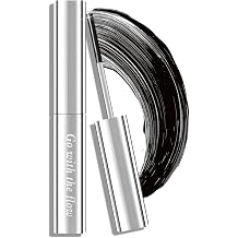 Prreal Iron Eye Mascara Black, 3D Curling Metal Mascara Waterproof, Non-Clumping Flake Proof Bristle Less Washable Metal Wand Smudge Proof for Lengthening Volumizing Eyelashes, #701 Black