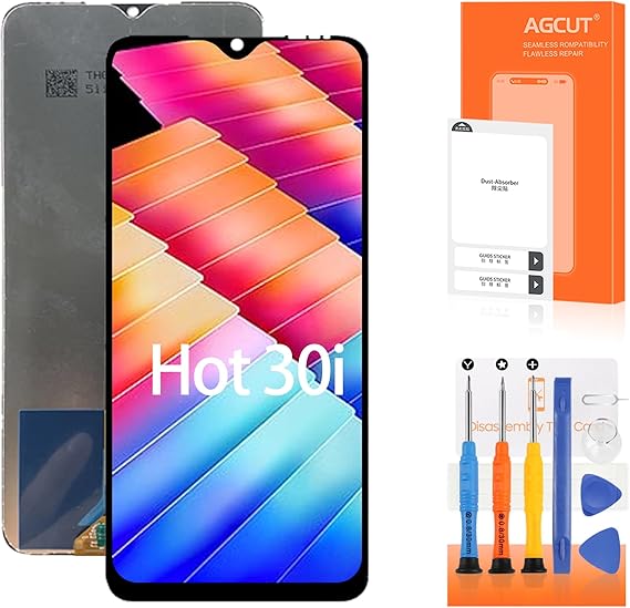 for Infinix Hot 30i LCD Screen Replacement for Infinix Hot 30i LCD Display X669, X669C, X669D LCD Digitizer Screen Touch Assembly Repair Part