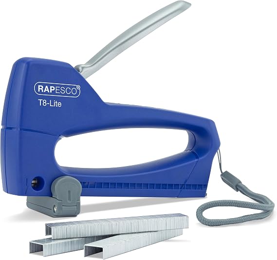 Rapesco 0955 Z-Duo Staple Tacker with 300 Staples Uses Staples 13 and 53/4-8 mm - Blue