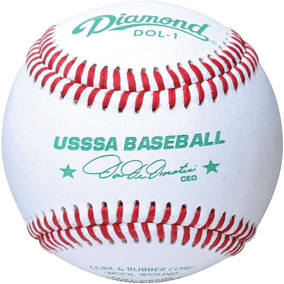 Diamond Usssa Dol-1 Leather Baseballs 12 Ball Pack