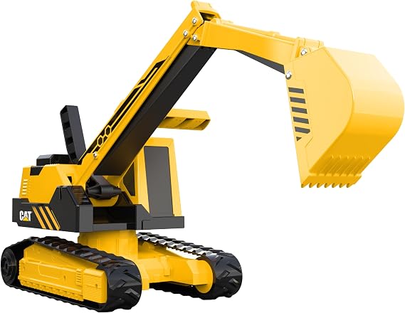 CAT Construction Toys, CAT Steel Construction Excavator - Heavy-Duty & Durable - Ergonomic Handles 3+ Years - Dig & Haul Dirt All Day Long!