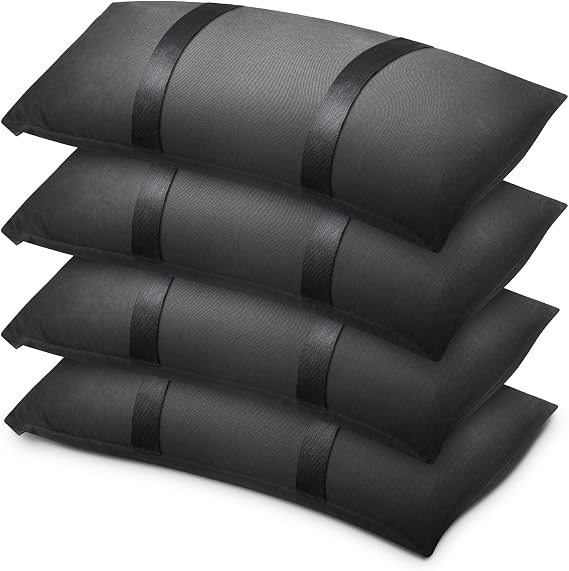200 LBS Umbrella Base Weights Sandbags, 4 Packs Sand Bags for Weight, Weatherproof Fillable Heavy Duty Weight Sandbag for Outdoor Furniture Backyard Umbrella Garden Trampoline Poolside Accessories