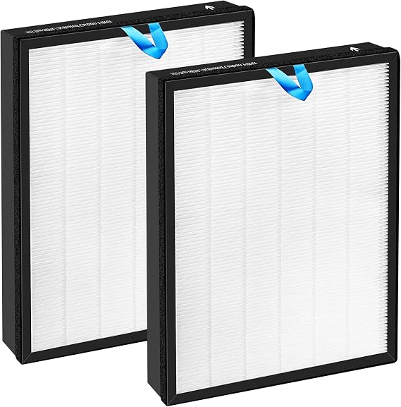 Vital 200S Replacement Filter for LEVOIT Vital 200S and Vital 200S-P Air Purifier, 3-in-1 True and Efficiency Activated Carbon Filter, Part# Vital 200S-RF,2 Pack,White