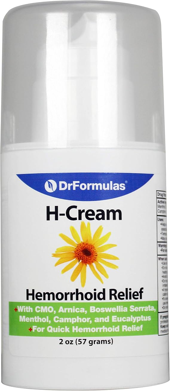 DrFormulas H Cream | Natural Herbal Formula for Extra Strength Relief (2oz)