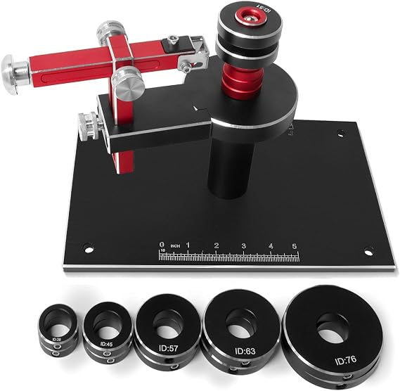 Silicone Tube Cutter,ID1.5"(38mm),1.75"(45mm),2"(51mm),2.25"(57mm),2.5"(63mm),3"(76mm) Silicone Tube Cutting Machine, Metal Silicone Pipe Cutter,Silicone Hose Cutter Tool (Black)