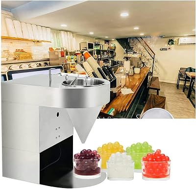 Popping Boba Pearl Maker 50kgh Commercial Popping Boba Making Machine, Automatic Tapioca Pearl Making Machine Bubble Tea Pearl Maker Popping Boba ing Tool Taro Ball Cassava Ball Maker
