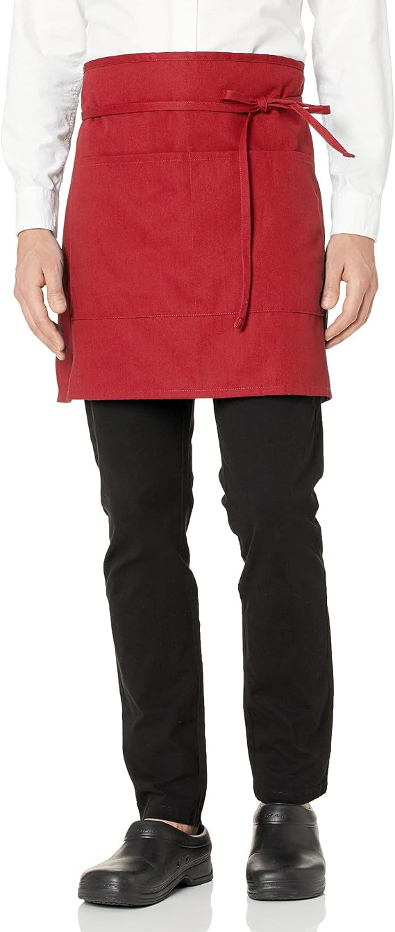 Uncommon Threads Unisex Half Waist Apron with Two Pockets