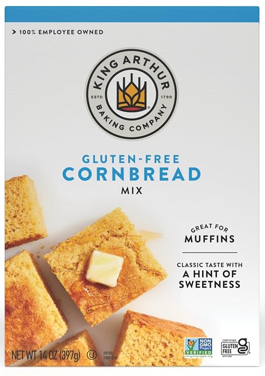 King Arthur Flour, Cornbread + Muffin Mix, Gluten Free, 14 Ounce (Packaging May Vary)