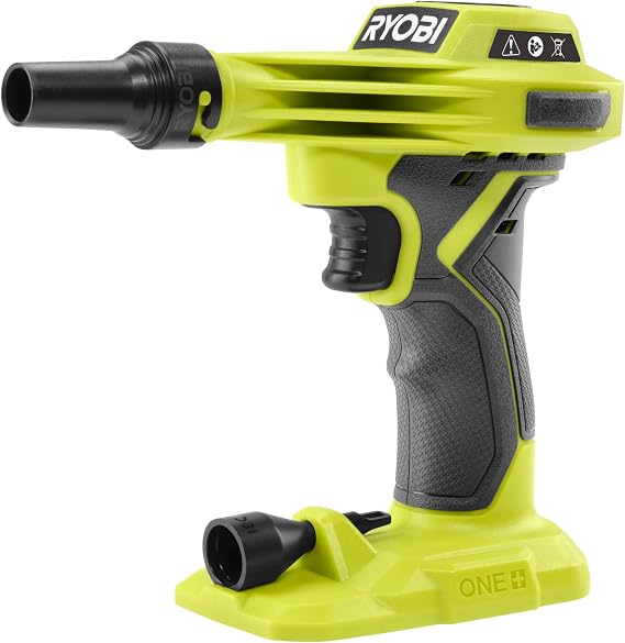 Ryobi - 18V ONE+ Cordless deflator inflator with high Flow: 250 L/min -  with Pinch Valve Nozzle (Without Battery) - RVI18