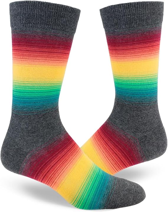 ModSocks Men's Rainbow Crew Socks