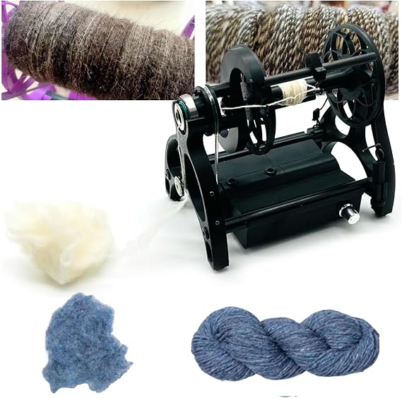 Adjustable Speed Wool Yarn Winding Machine,12v Yarn Spinning Wheel,800rpm Maximum Speed,Modular Design,Easy to Disassemble,4 Ounce Capacity,for Yarn Weaving,Pink